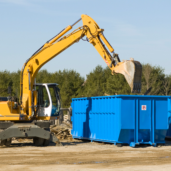 what are the rental fees for a residential dumpster in Richford